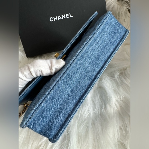 Chanel Denim Pearl Crush WOC - Picture 5 of 16